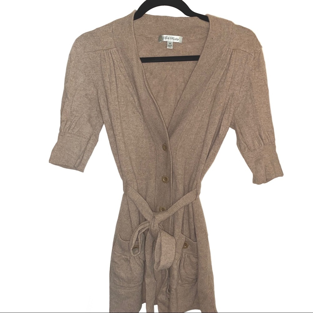 Beth Bowley- Beige Cashmere Cardigan